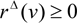 $ r^{\Delta } (v) \ge 0 $