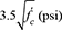 $3.5\sqrt {{{f'}_c}} (psi)$