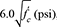 $6.0\sqrt {{{f'}_c}} (psi)$